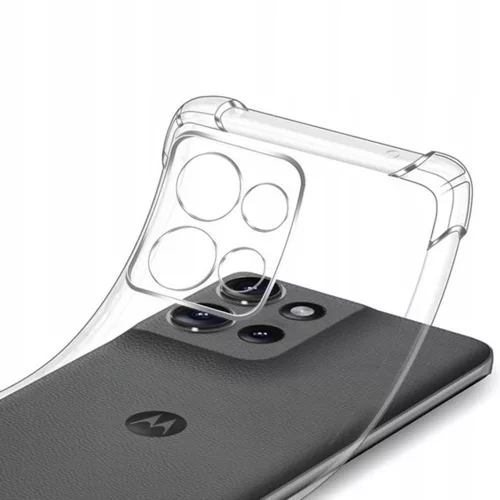 Techsuit - Shockproof Átlátszó Ütésálló Szilikon tok - Motorola Moto G86 Power - Átlátszó