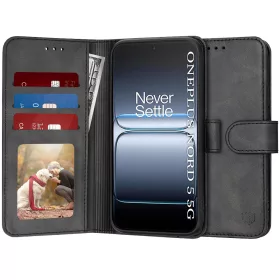   Techsuit - Diary Book kinyitható tok - OnePlus Nord 5 - Fekete