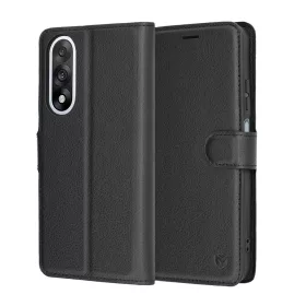 Techsuit - Leather Folio - OnePlus Nord 5 - Black