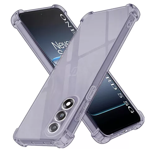 Techsuit - Shockproof Átlátszó Ütésálló Szilikon tok - OnePlus Nord 5 - Átlátszó fekete