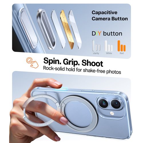 Torras - Ostand Pro MagSafe Series tok - iPhone 17 - Átlátszó