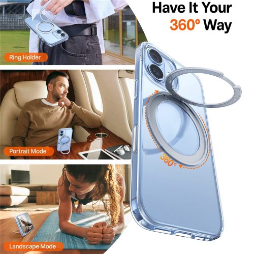 Torras - Ostand Pro MagSafe Series tok - iPhone 17 - Átlátszó