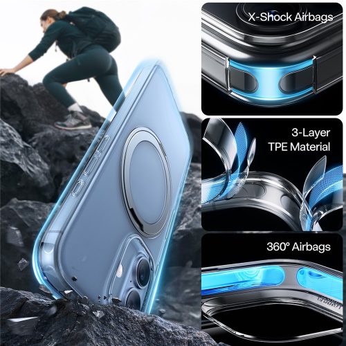 Torras - Ostand Pro MagSafe Series tok - iPhone 17 - Átlátszó