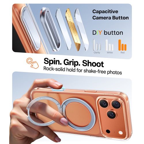 Torras - Ostand Pro MagSafe  Series tok - iPhone 17 Pro - Átlátszó