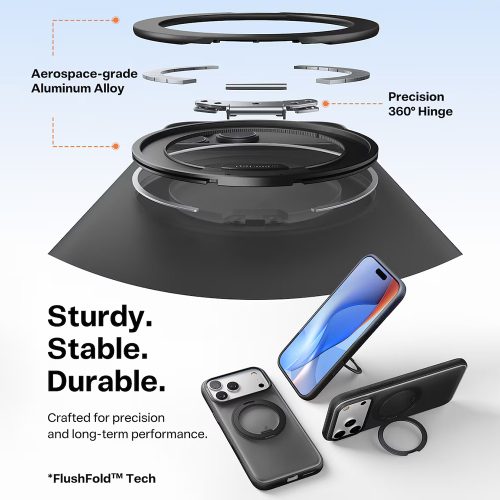 Torras - Ostand R Fitness Series tok - iPhone 17 Pro - Fekete