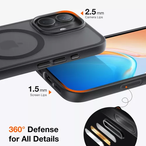 Torras - Guardian Magnetic Series - iPhone 17 - Black