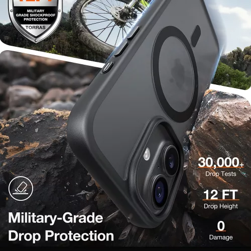 Torras - Guardian Magnetic Series - iPhone 17 - Black