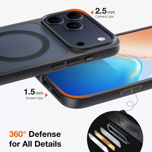Torras - Guardian Magnetic Series - iPhone 17 Pro - Black