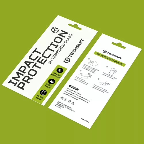 Techsuit - 111D Full Cover / Full Glue üvegfólia - Huawei P smart 2021 - Fekete széllel