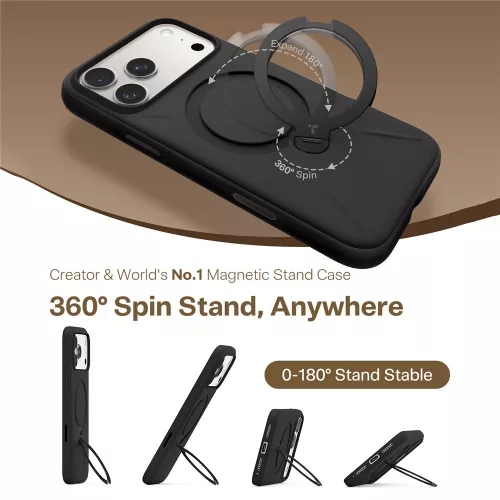 Torras - QPRO Silicone Series - iPhone 17 Pro - Black