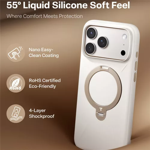 Torras - QPRO Silicone Series - iPhone 17 Pro - White