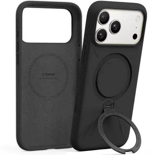 Torras - QPRO Silicone Series - iPhone 17 Pro Max - Black