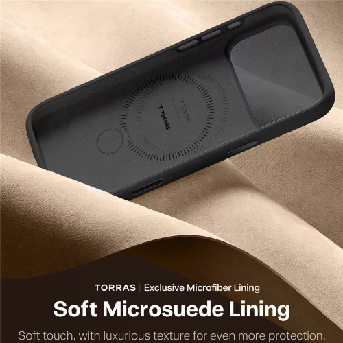 Torras - QPRO Silicone Series - iPhone 17 Pro Max - Black