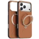 Torras - QPRO Leather Series - iPhone 17 Pro - Brown