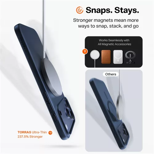 Torras - SlimFit MagSafe Series - iPhone 17 - Black