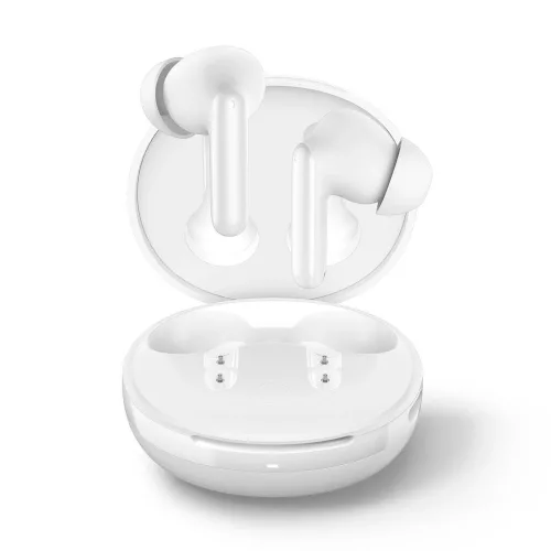 Spigen - Wireless Earbuds SA2400 (ASD07962) - Bluetooth 5.3, Active Noise Cancelling, Microphone, Touch Control, Audio App - White