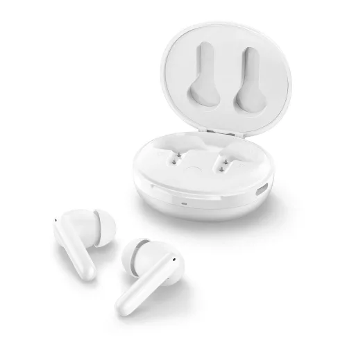 Spigen - Wireless Earbuds SA2400 (ASD07962) - Bluetooth 5.3, Active Noise Cancelling, Microphone, Touch Control, Audio App - White