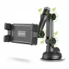 Techsuit - Autós tartó TabbyX (ST1) Tablet/Phone, Hajlítható, 360° Állíthatóság, Univerzális - Black