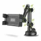 Techsuit - Autós tartó TabbyX (ST1) Tablet/Phone, Hajlítható, 360° Állíthatóság, Univerzális - Black