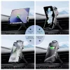 Techsuit - Premium Autós tartó vezeték nélküli töltéssel ModoDock (SW1) - Szellőzőrácsra, 90° Intelligent forgás, 15W - Black