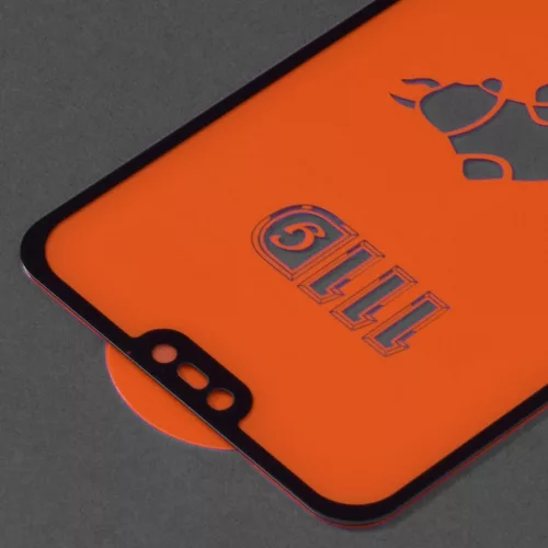 Techsuit - 111D Full Cover / Full Glue üvegfólia - Huawei P20 Lite - Fekete széllel