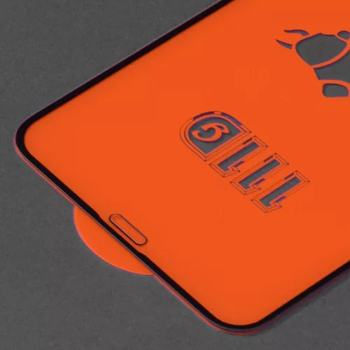 Techsuit - 111D Full Cover / Full Glue üvegfólia - iPhone XS Max / iPhone 11 Pro Max - Fekete széllel