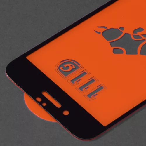 Techsuit - 111D Full Cover / Full Glue üvegfólia - iPhone 7 / iPhone 8 / iPhone SE 2, SE 2020 / iPhone SE 3, SE 2022 - Fekete széllel