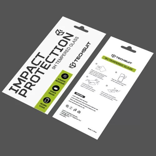 Techsuit - 111D Full Cover / Full Glue üvegfólia - iPhone 7 / iPhone 8 / iPhone SE 2, SE 2020 / iPhone SE 3, SE 2022 - Fekete széllel