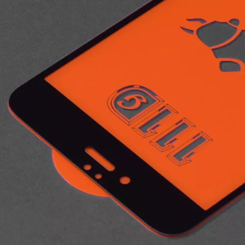 Techsuit - 111D Full Cover / Full Glue üvegfólia - iPhone 6 Plus / iPhone 6s Plus - Fekete széllel