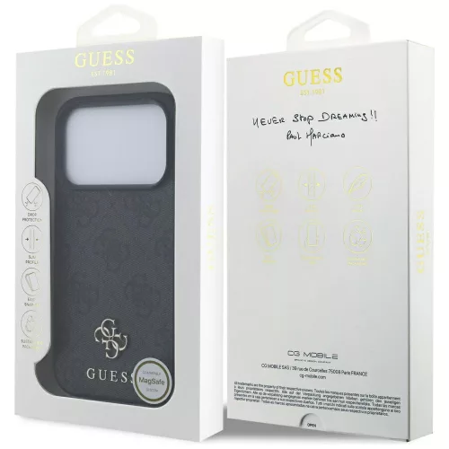Guess - 4G Small and Classic Logo MagSafe (GUHMP17LP4SM4MK) - iPhone 17 Pro - Black