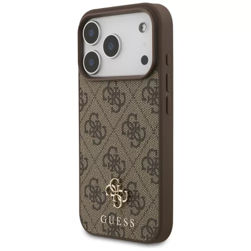 Guess - 4G Kis és Klasszikus Logó MagSafe (GUHMP17LP4SM4MW) - iPhone 17 Pro - Barna