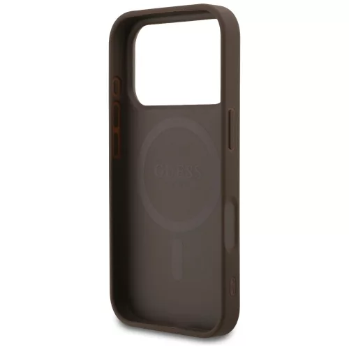 Guess - 4G Kis és Klasszikus Logó MagSafe (GUHMP17LP4SM4MW) - iPhone 17 Pro - Barna