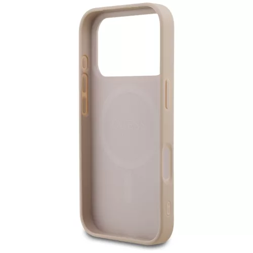 Guess - 4G Kis és Klasszikus Logó MagSafe (GUHMP17LP4SM4MP) - iPhone 17 Pro - Rózsaszín