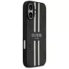 Guess - Keménytok 4G Nyomott Csíkos MagSafe (GUHMP17SP4RPSK) - iPhone 17 - Fekete