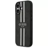 Guess - Keménytok 4G Nyomott Csíkos MagSafe (GUHMP17SP4RPSK) - iPhone 17 - Fekete