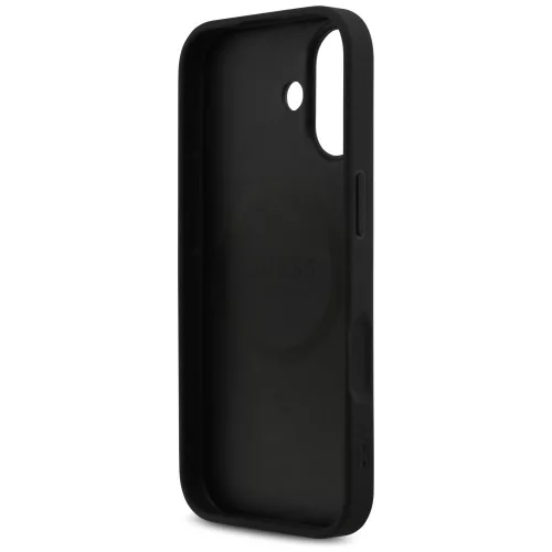 Guess - Keménytok 4G Nyomott Csíkos MagSafe (GUHMP17SP4RPSK) - iPhone 17 - Fekete