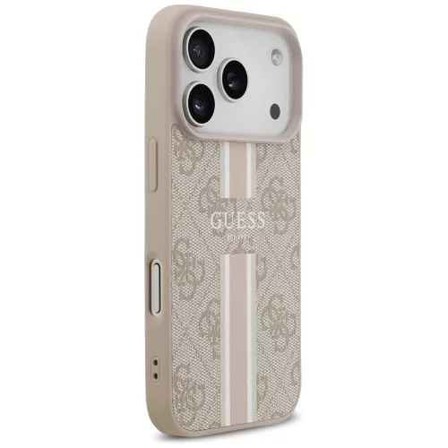 Guess - Hardcase 4G Printed Stripes MagSafe (GUHMP17LP4RPSP) - iPhone 17 Pro - Pink