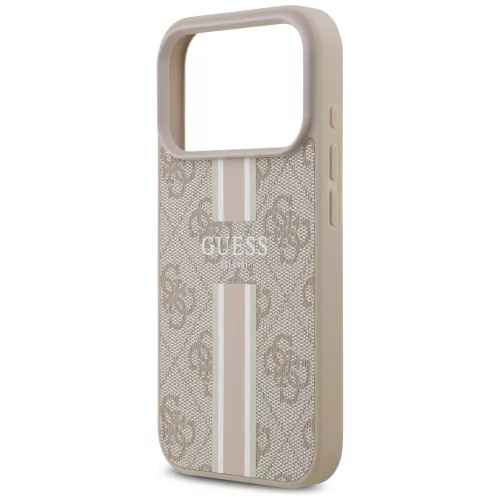 Guess - Hardcase 4G Printed Stripes MagSafe (GUHMP17LP4RPSP) - iPhone 17 Pro - Pink
