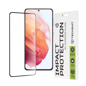   Techsuit - 111D Full Cover / Full Glue üvegfólia - Samsung Galaxy S21 5G - Fekete széllel