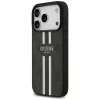 Guess - Keménytok 4G Nyomott Csíkos MagSafe (GUHMP17XP4RPSK) - iPhone 17 Pro Max - Fekete