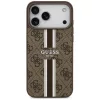 Guess - Keménytok 4G Nyomott Csíkos MagSafe (GUHMP17XP4RPSW) - iPhone 17 Pro Max - Barna
