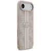 Guess - Keménytok 4G Nyomott Csíkos MagSafe (GUHMP17MP4RPSP) - iPhone 17 Air - Rózsaszín