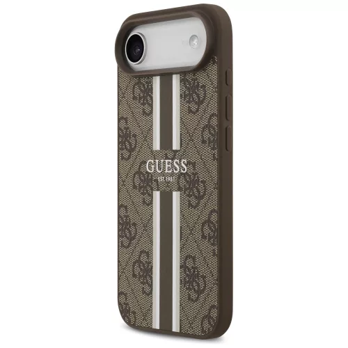 Guess - Hardcase 4G Printed Stripes MagSafe (GUHMP17MP4RPSW) - iPhone 17 Air - Brown