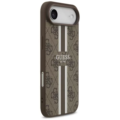Guess - Hardcase 4G Printed Stripes MagSafe (GUHMP17MP4RPSW) - iPhone 17 Air - Brown