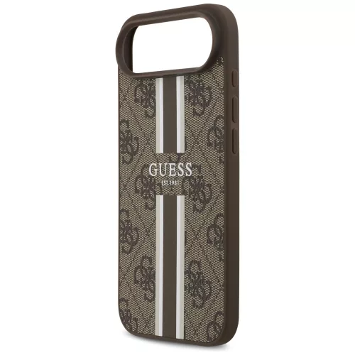 Guess - Hardcase 4G Printed Stripes MagSafe (GUHMP17MP4RPSW) - iPhone 17 Air - Brown