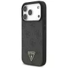 Guess - Keménytok 4G Háromszög Logó MagSafe Zsinóros Pánttal (GUHMP17XP4TSDPPSK) - iPhone 17 Pro Max - Fekete