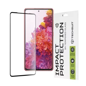   Techsuit - 111D Full Cover / Full Glue üvegfólia - Samsung Galaxy S20 FE 4G / S20 FE 5G - Fekete széllel