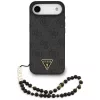 Guess - Hardcase 4G Triangle Logo MagSafe with Cord Strap (GUHMP17MP4TSDPPSK) - iPhone 17 Air - Black