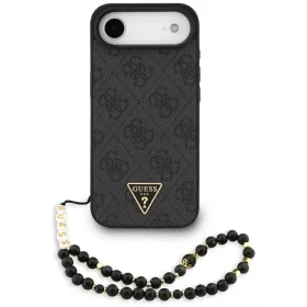   Guess - Hardcase 4G Triangle Logo MagSafe with Cord Strap (GUHMP17MP4TSDPPSK) - iPhone 17 Air - Black