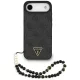 Guess - Hardcase 4G Triangle Logo MagSafe with Cord Strap (GUHMP17MP4TSDPPSK) - iPhone 17 Air - Black